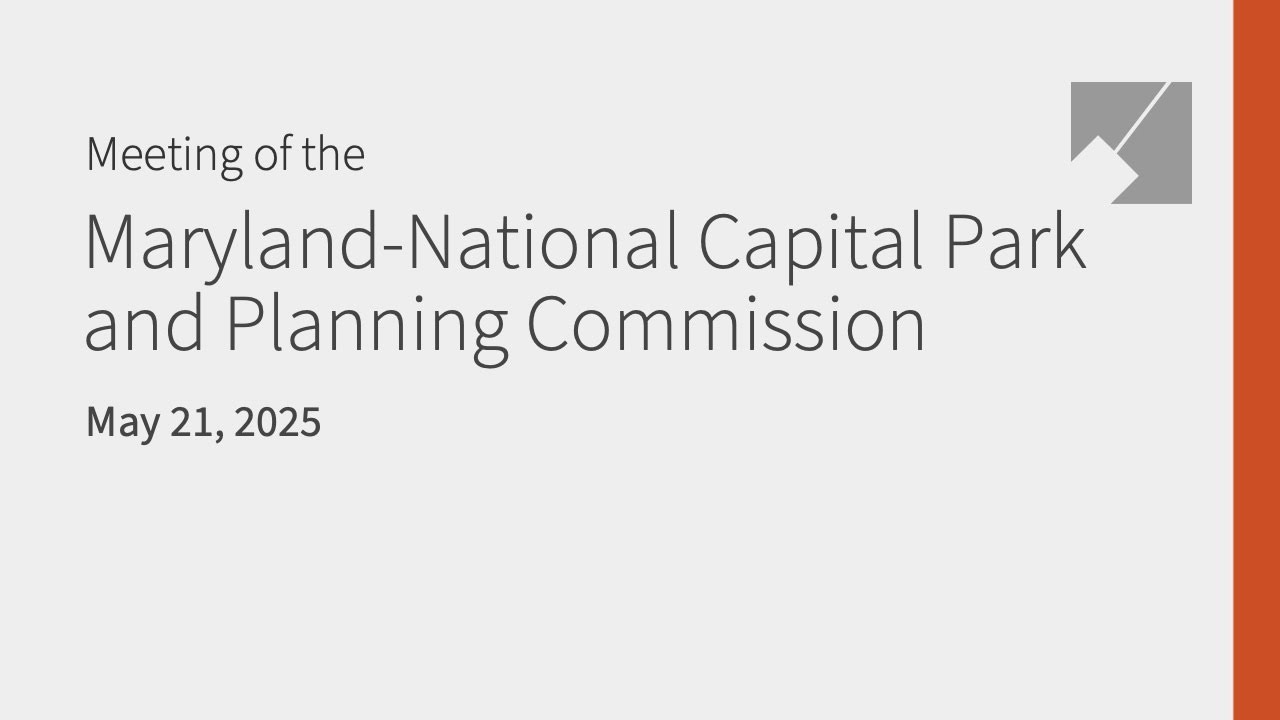 M-NCPPC Full Commission Live Stream: 5/21/25
