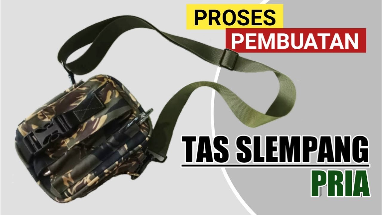 Membuat tas selempang pria || sling bag for man