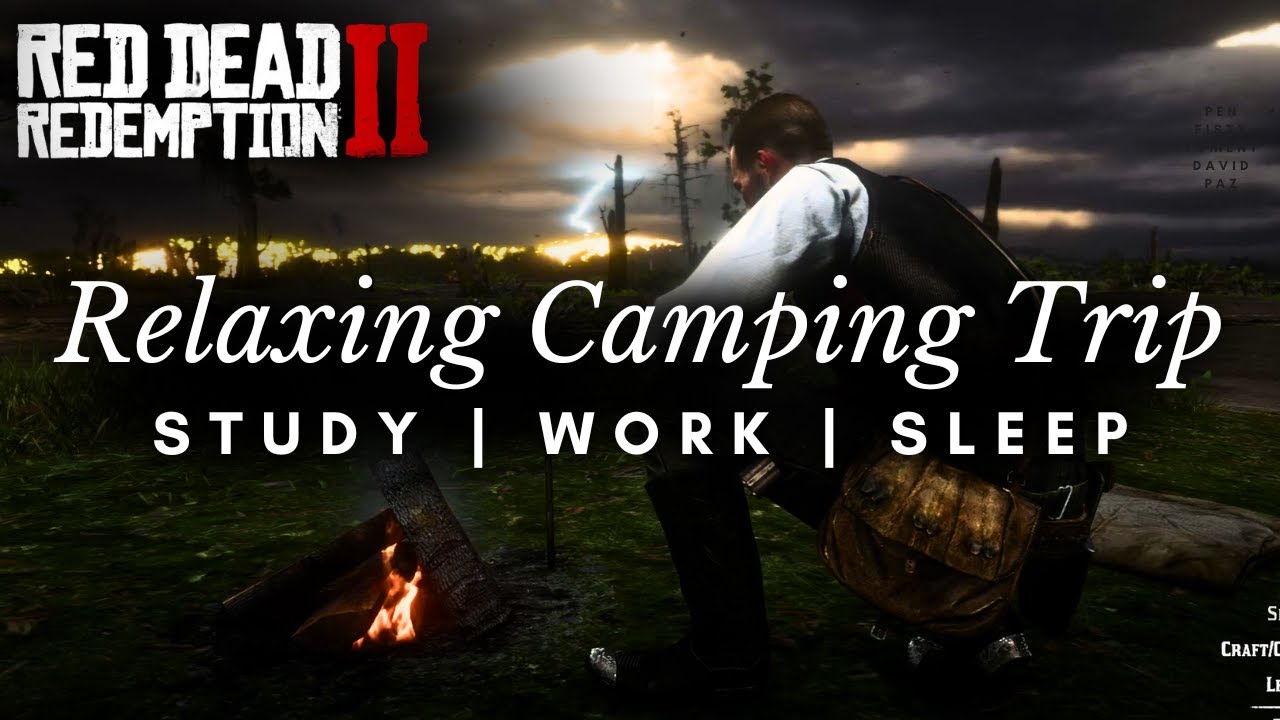 Ambient Camping Trip with Arthur in Red Dead Redemption 2 | Gameplay Ambience (3+ Hours)