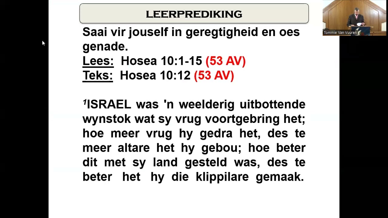 4 Jan '26 Erediens Nuwe Jaar Nuwe Dinge