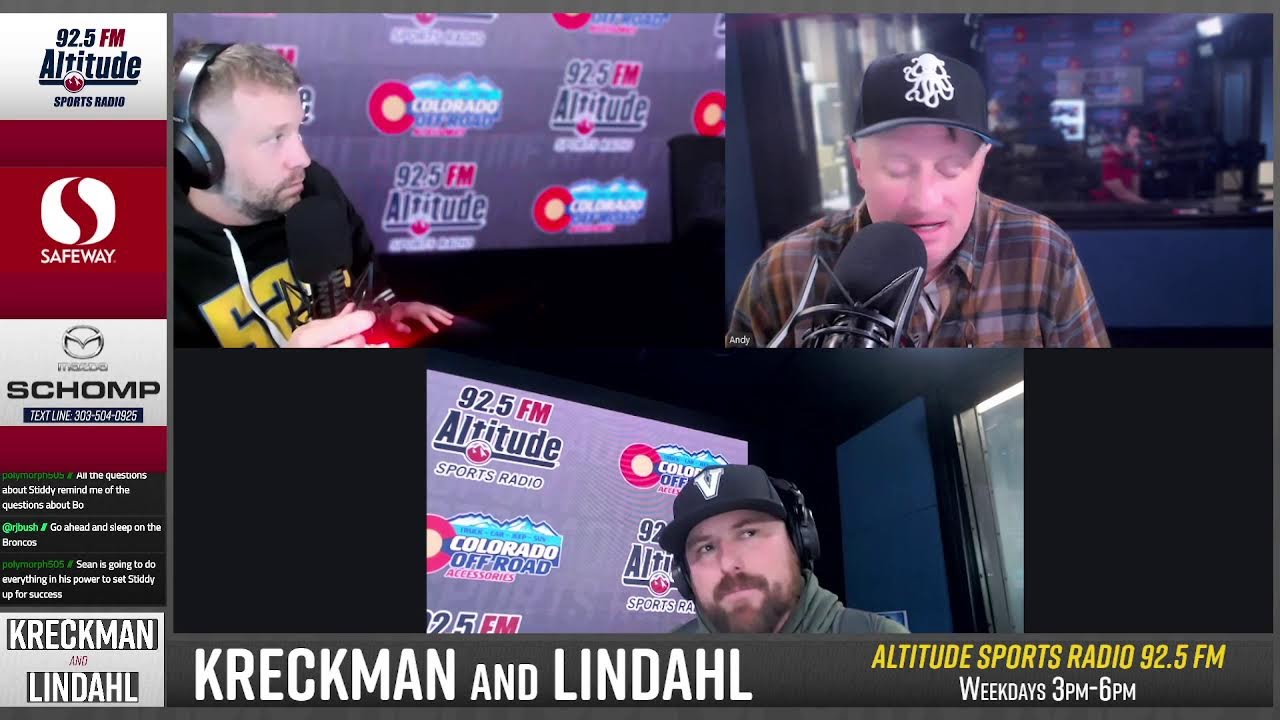 QB1 Stiddy Speaks, Jeff Legwold @ 9am, Avs get goalied by Ducks - ASR Live