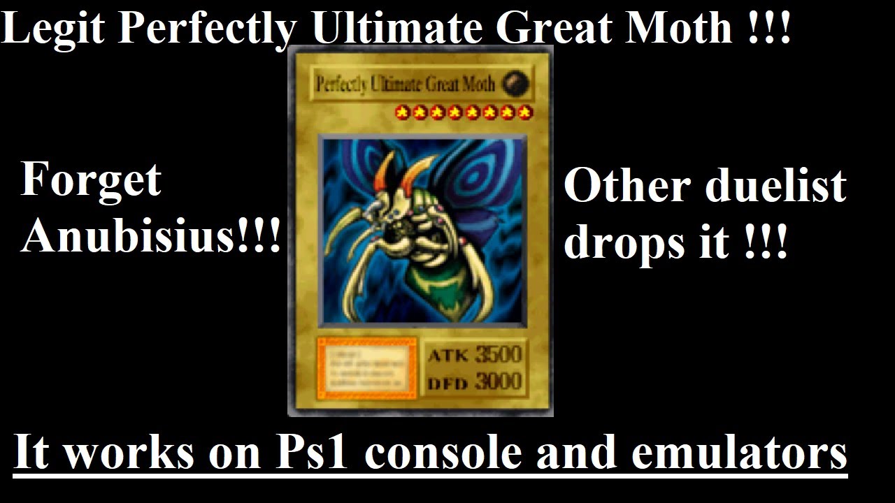 Yugioh Forbidden Memories Perfectly Ultimate Great Moth No Codes No Mods!