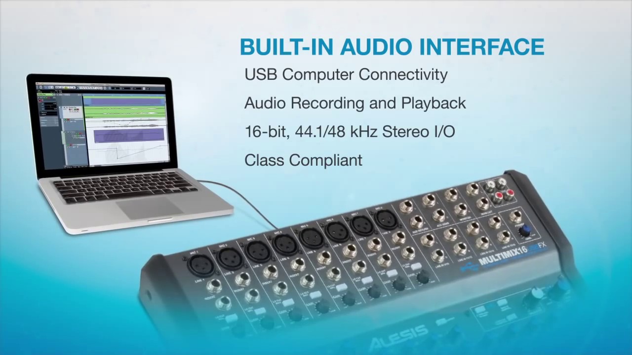 Alesis MultiMix 16 USB FX Overview