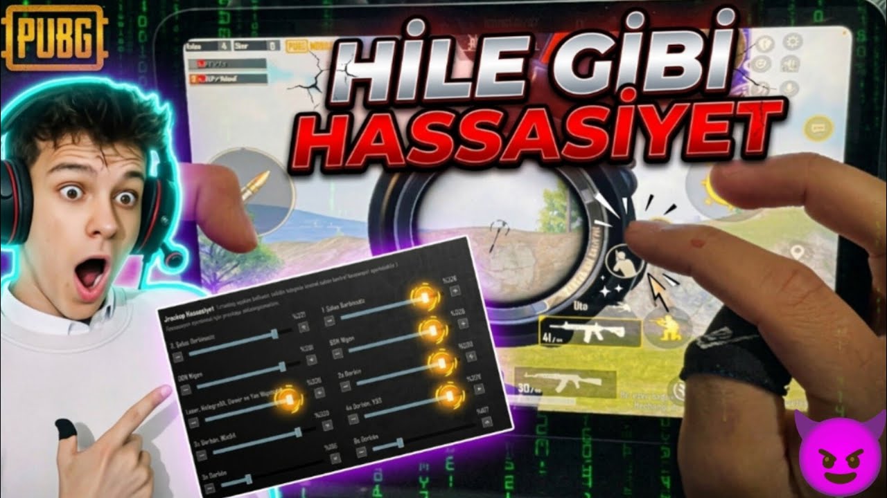 HİLE GİBİ HASSASİYET AYARI PUBG MOBİLE SEKMEME BUGU #keşfet 