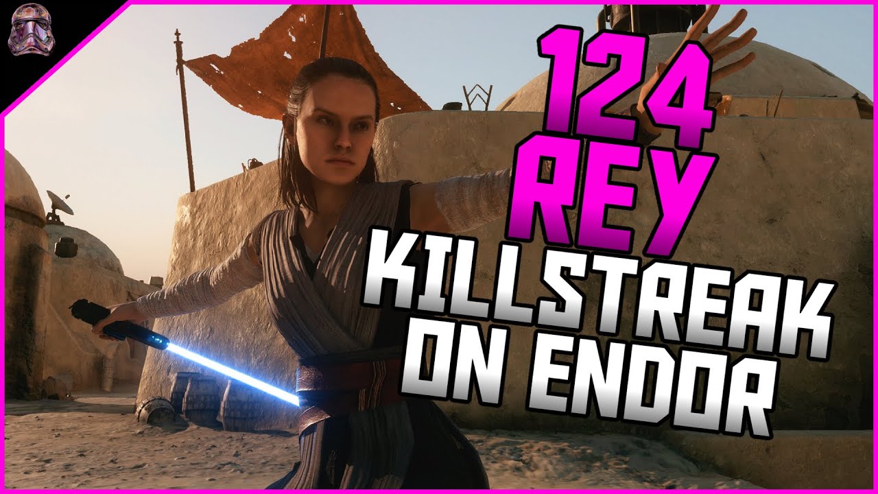 Star Wars Battlefront II 123 Rey Killstreak (Endor - Galactic Assault)
