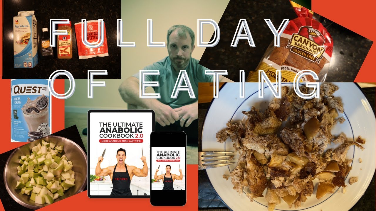FULL DAY OF EATING || From Greg Doucette's Anabolic Cookbook 2.0 || Easy or harder than last time???