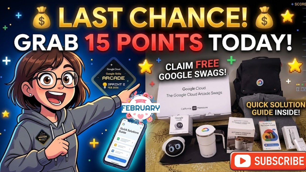 💰 Последний шанс получить 15 баллов в Google Cloud Arcade | Бесплатные сувениры от Google + прост...