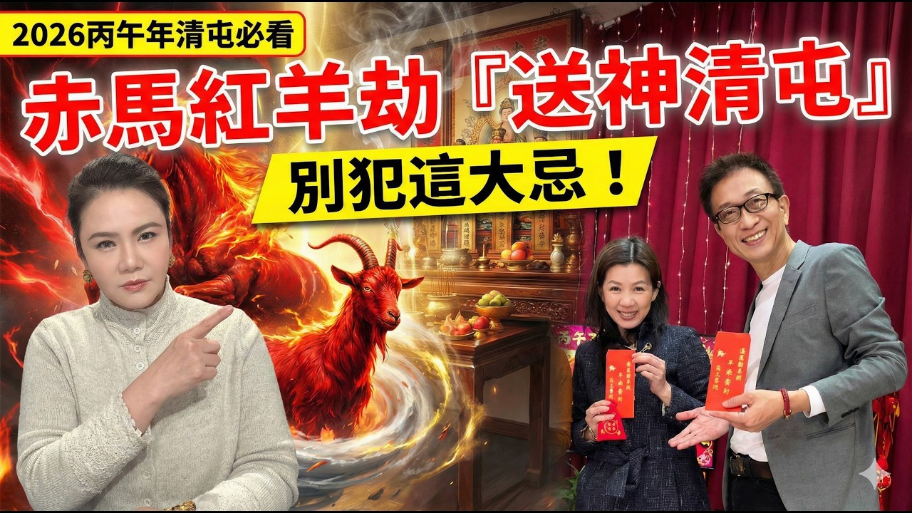 【2026清屯必看】千萬別犯這大忌！一旦觸犯連神明都擋不住赤馬紅羊劫？廖美然老師獨家傳授：送神、清爐絕對不能動「這裡」！正確招財開運SOP全公開！