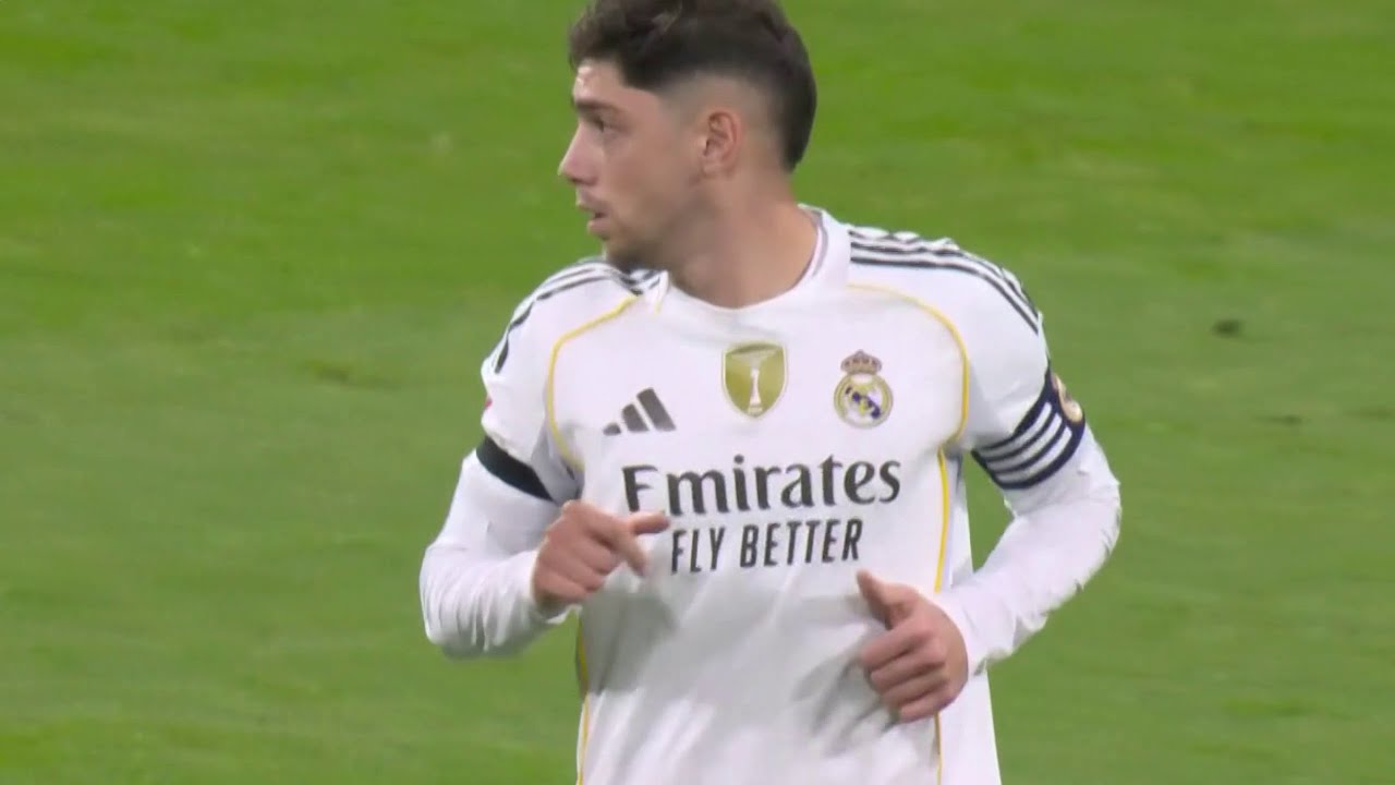Fede Valverde today vs Valencia.  1 ASSIST (2025-2026) | 1080p