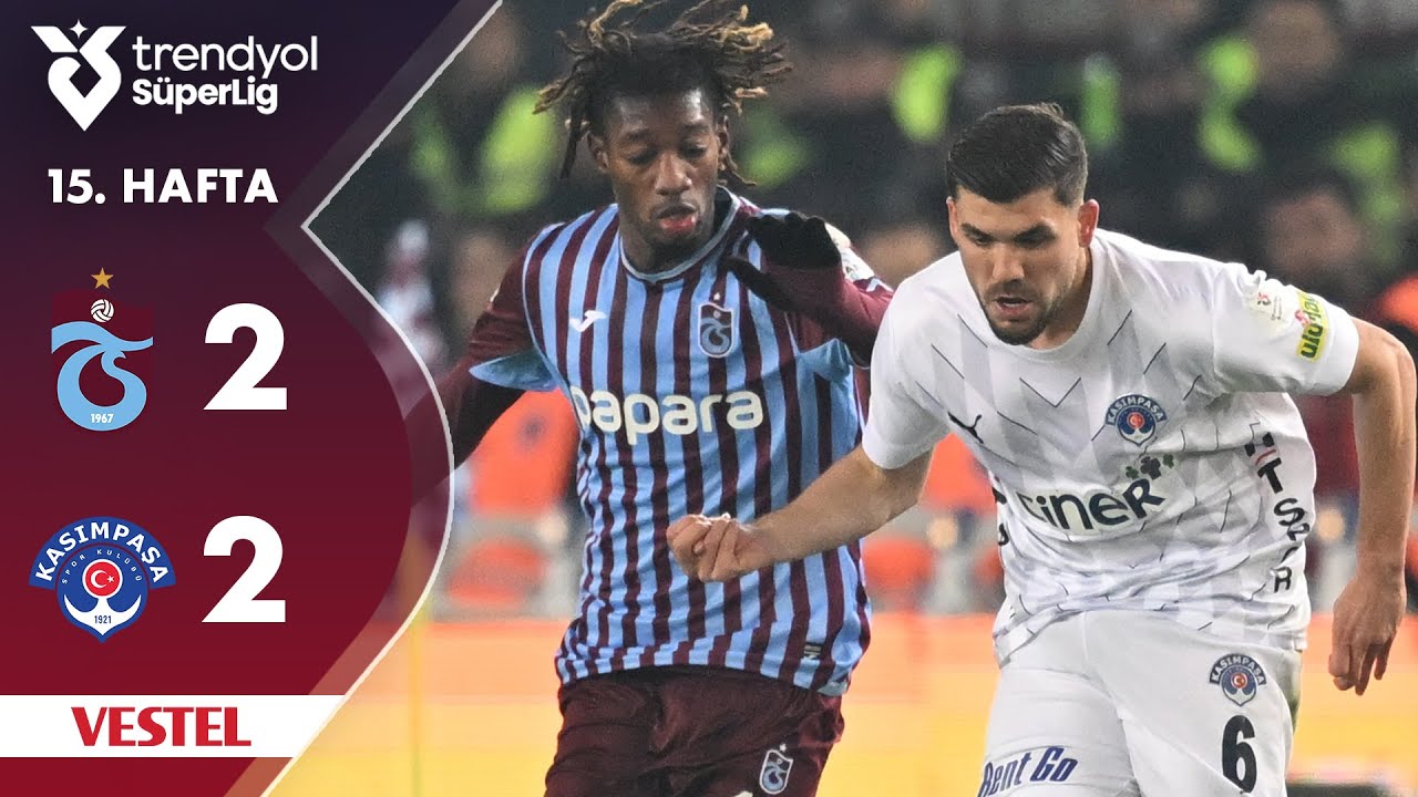 Vestel | Trabzonspor (2-2) Kasımpaşa - Highlights/Özet | Trendyol Süper Lig - 2024/25