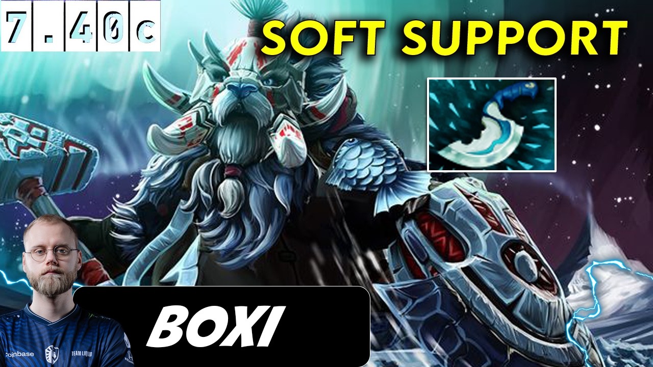 Boxi Tusk Soft Support - Dota 2 Patch 7.40c Pro Player Gameplay