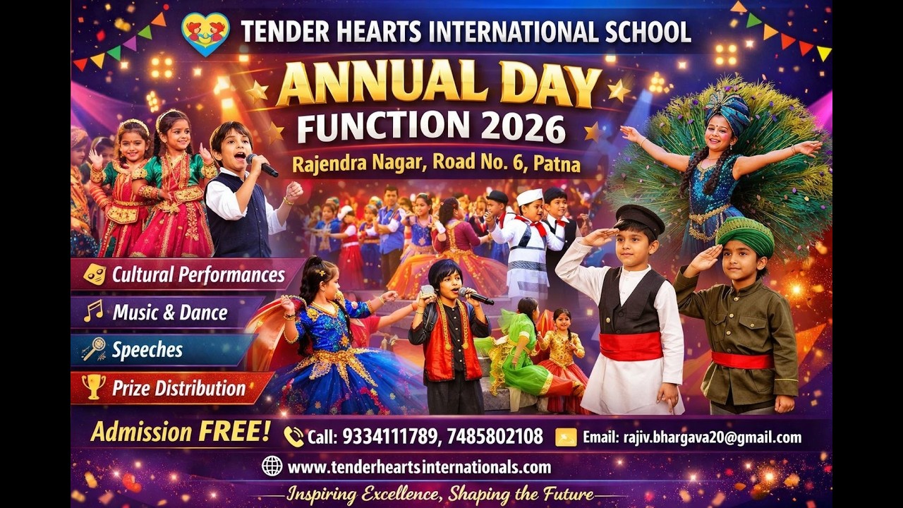 Grand Annual Day Performances 2026 🔥 | Tender Hearts International School Patna
