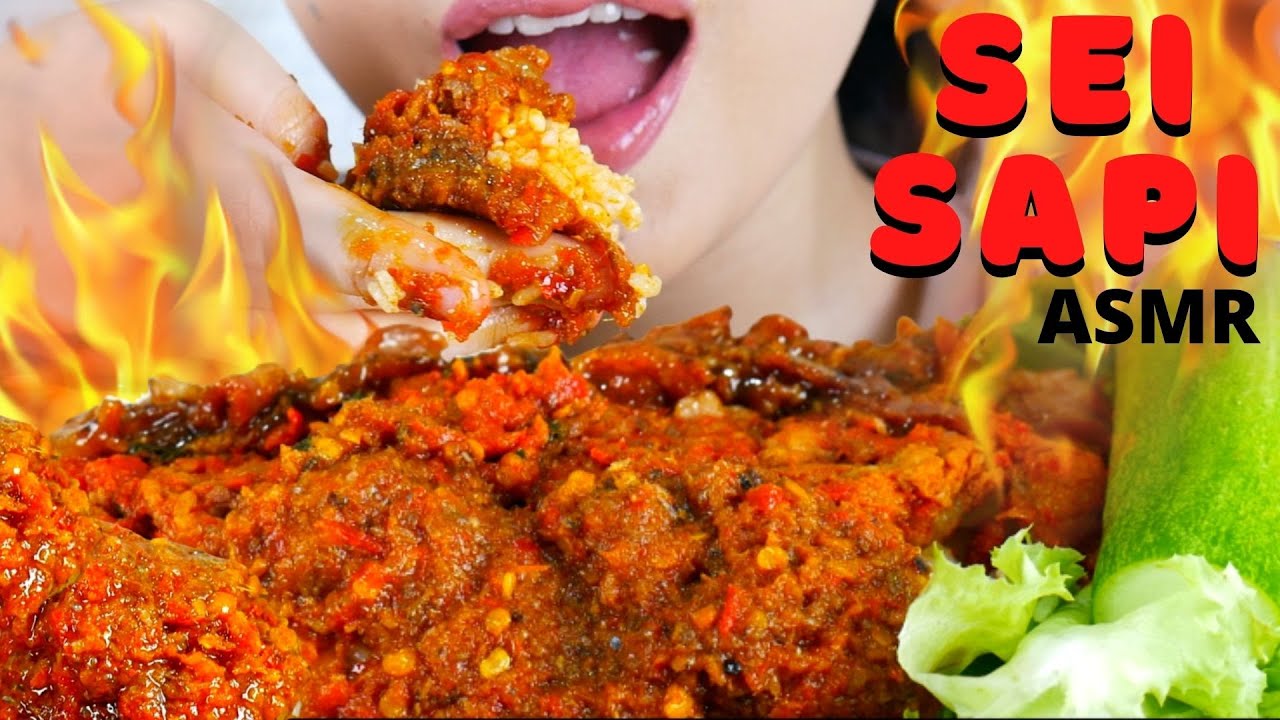 ASMR SEI SAPI SAMBAL ROA | SYUPER PEDAS NIKMAT🌶🌶🌶 | ASMR INDONESIA | NO TALKING
