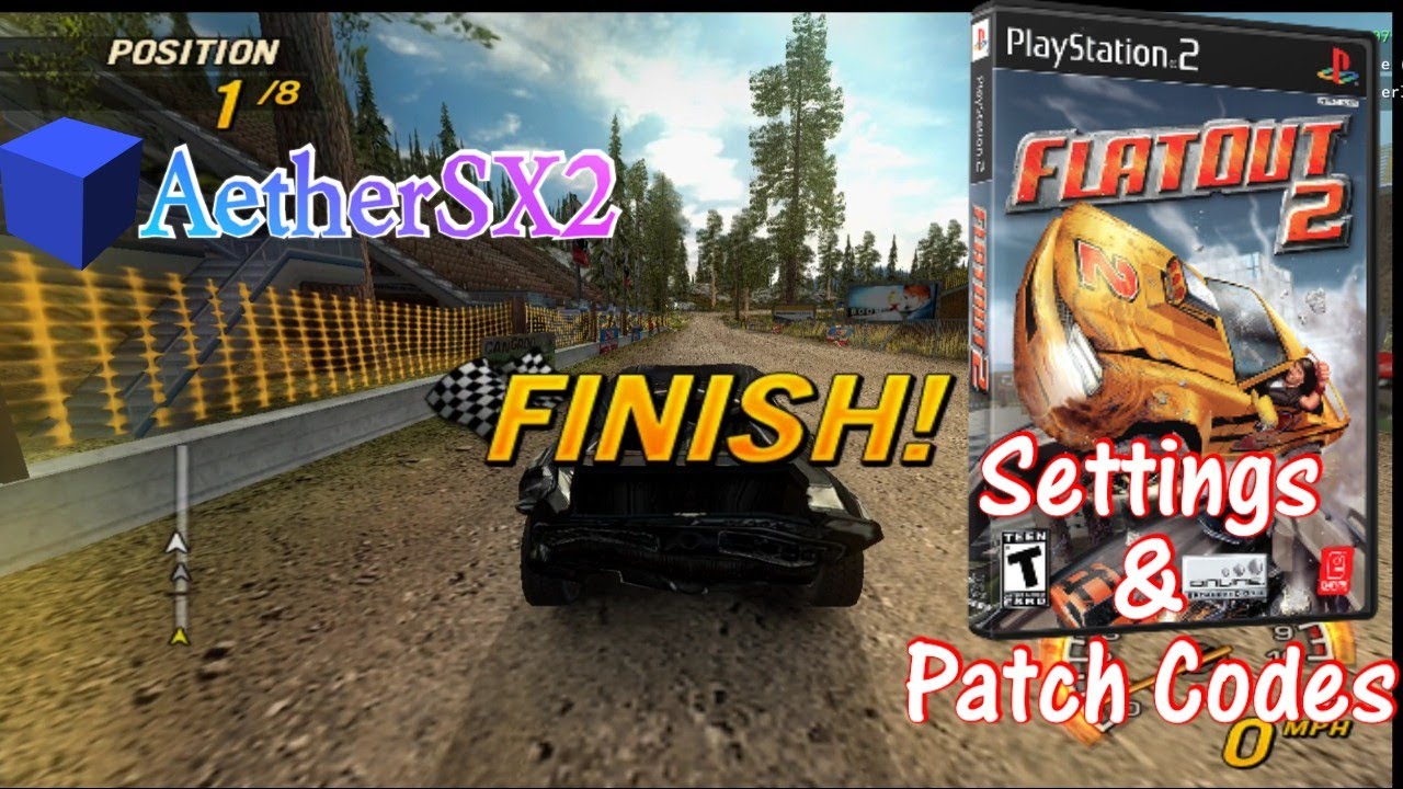 AetherSX2 FlatOut 2 + Settings & Patch Codes