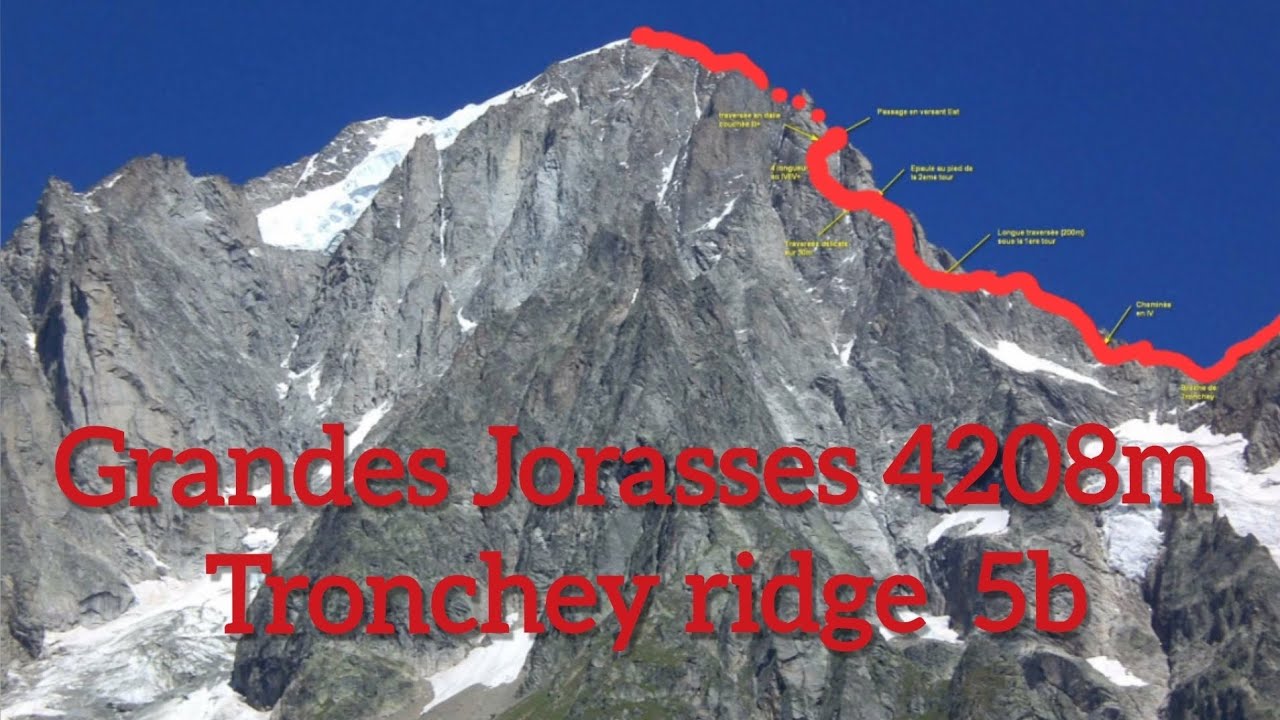 Grandes Jorasses 4208m | Tronchey ridge 5b (1800m)