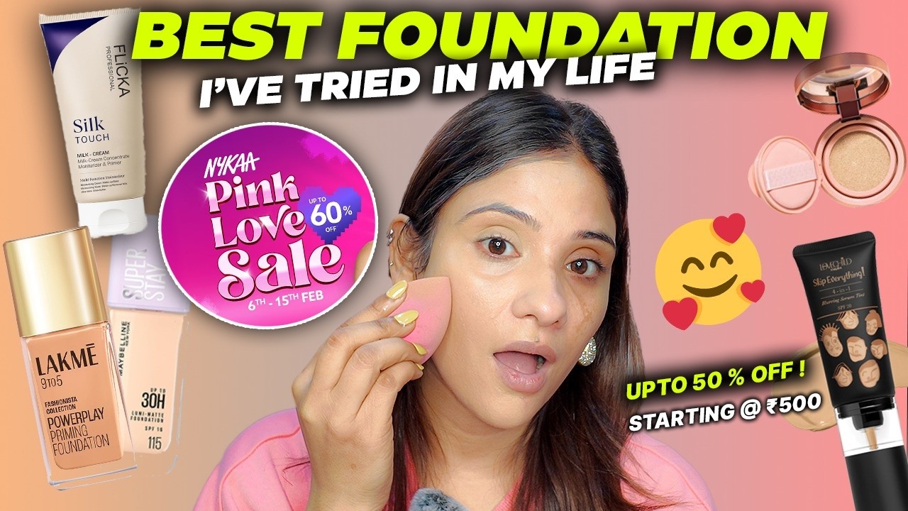 Best Foundation I’ve Tried in My Life! 😱 Nykaa Finds Starting at ₹500