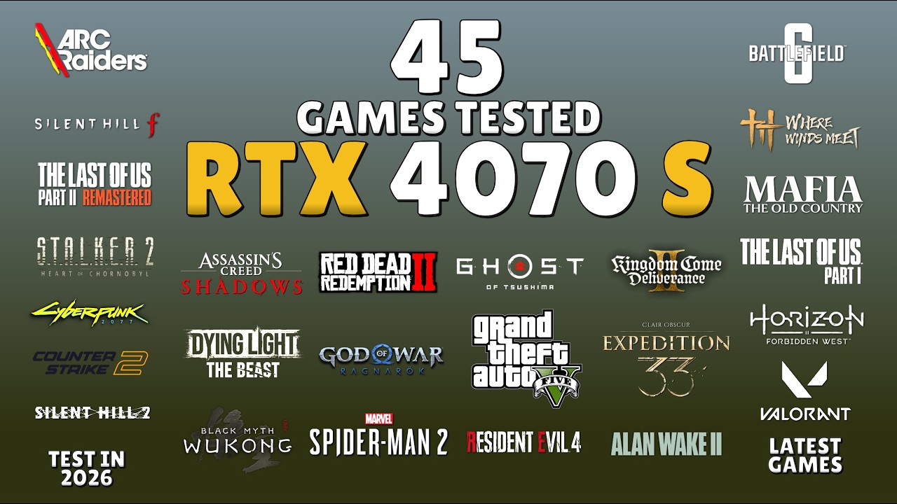 RTX 4070 Super in 2026 - The Complete Gaming Review in 45 Games🔥