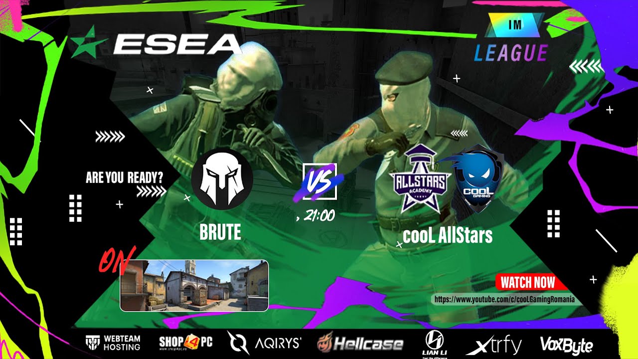 🔴 [CS:GO] ESEA INTERMEDIATE Season 41 - BRUTE vs cooL AllStars (de_inferno)