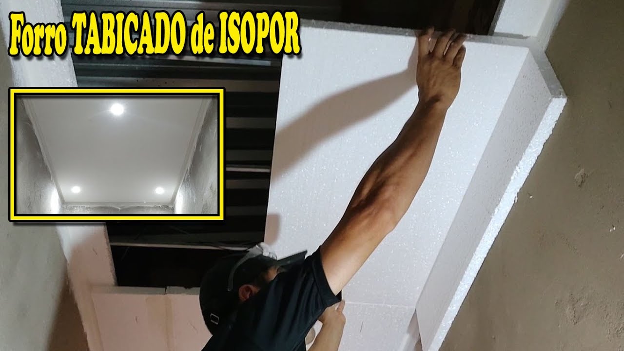 Forro TABICADO de Isopor passo a passo completo