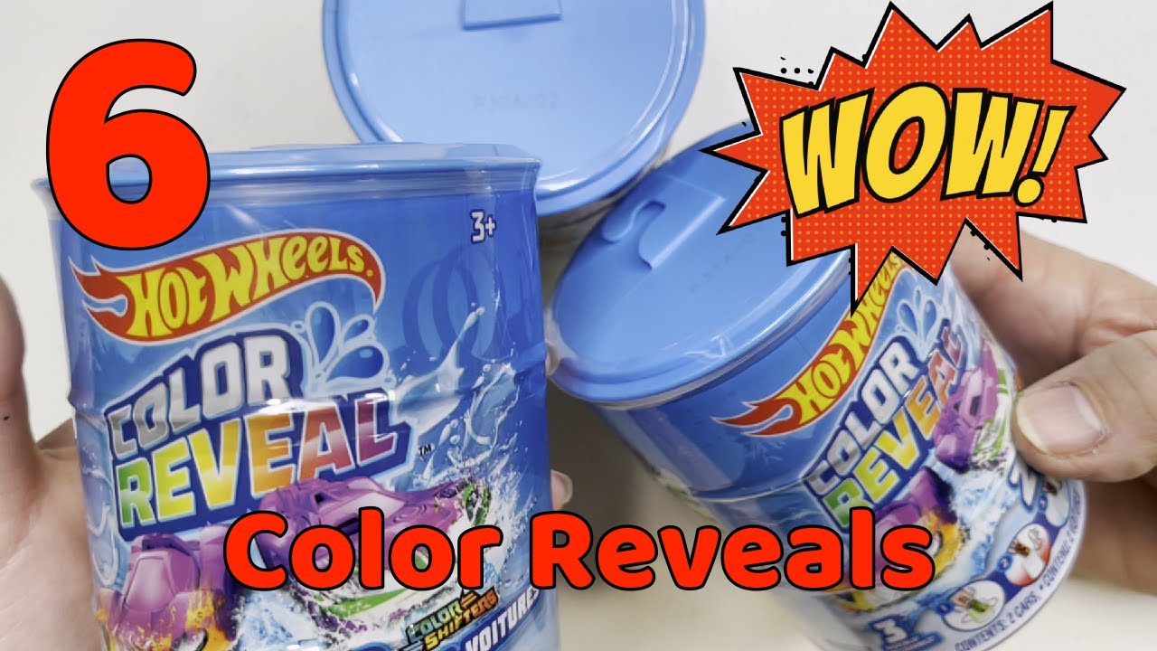 The MAGIC of Color Transformation HOT WHEEL Edition:  6 New Hot Wheel Color Reveal Color Shifters