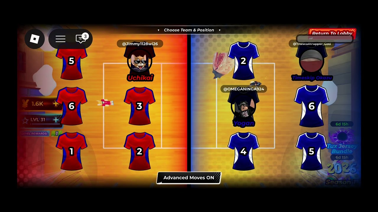 Today I'm playing volleyball Legends