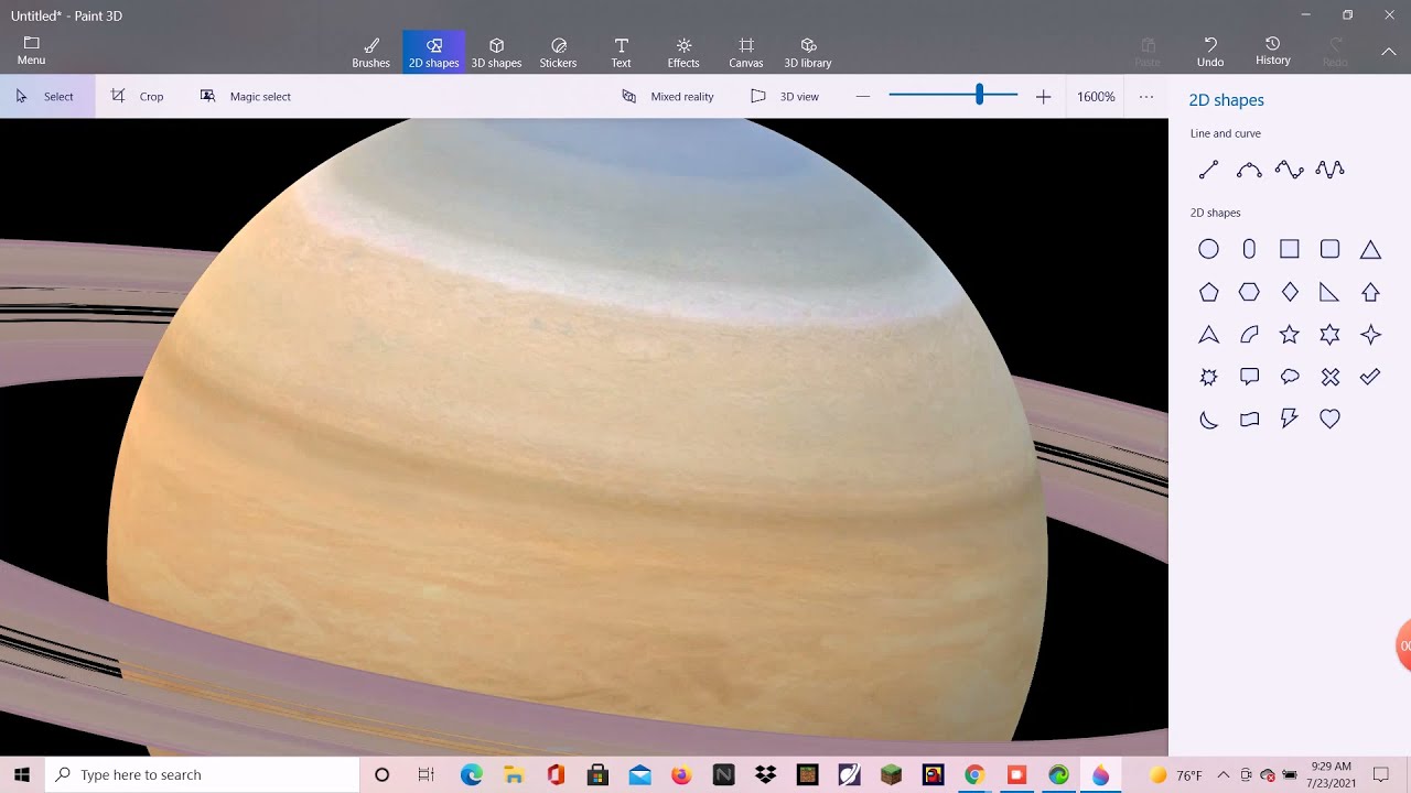 How To Make The SOLAR SYSTEM In Paint 3D!