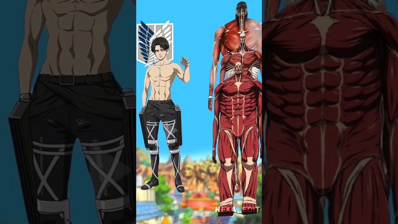 Levi vs all Titan #anime #levi  #shorts #attackontitan