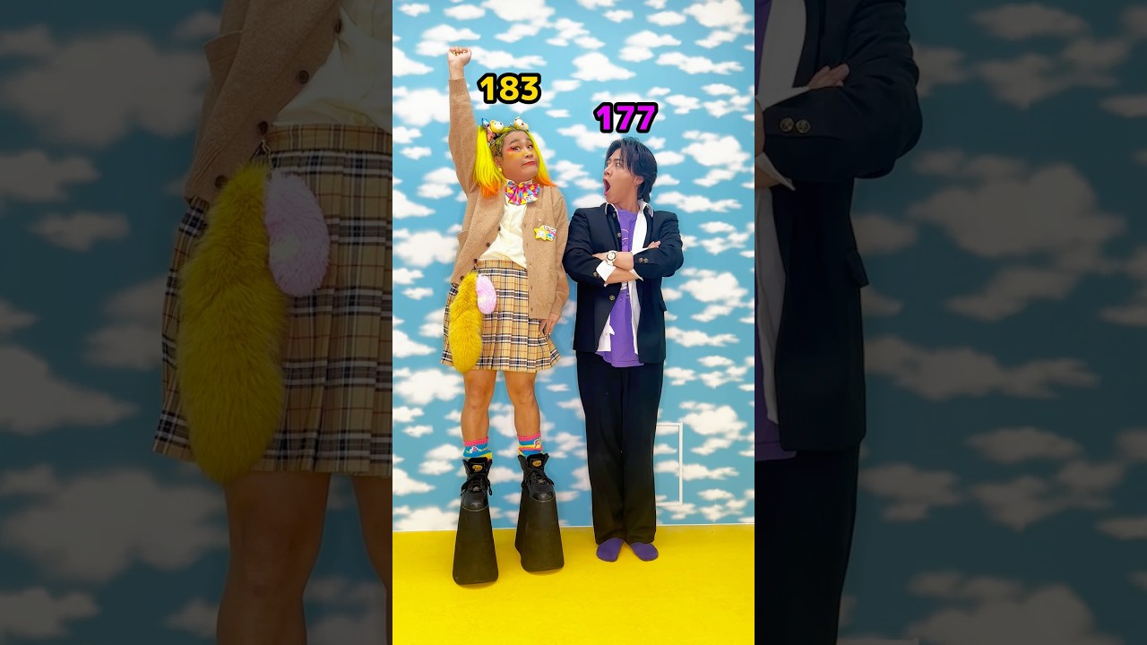 だれが1番大きい？💛🩷🩵💚💙💛🧡💜 #リアルピース