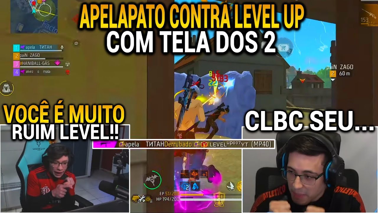 APELAPATO CAIU CONTRA O LEVEL UP NA RANQUEADA E TEVE MUITAS FARPAS, QUEM VENCEU?