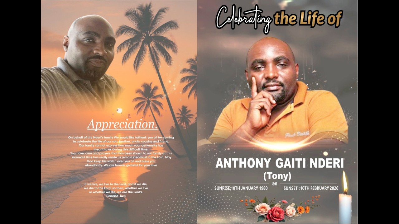 FARE THEE ANTHONY GAITI NDERI