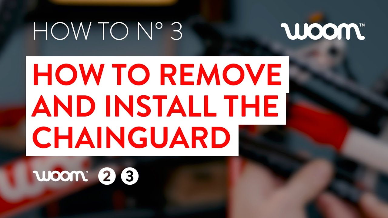 How to remove and install the chainguard on a kids' bike | woom ORIGINAL (up to Nov. 2020)