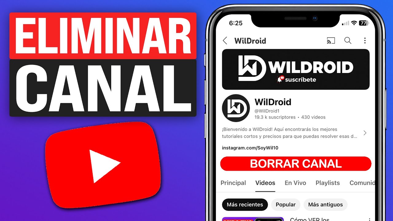 Cómo ELIMINAR un CANAL de YOUTUBE (2026) Borrar Canal de Youtube