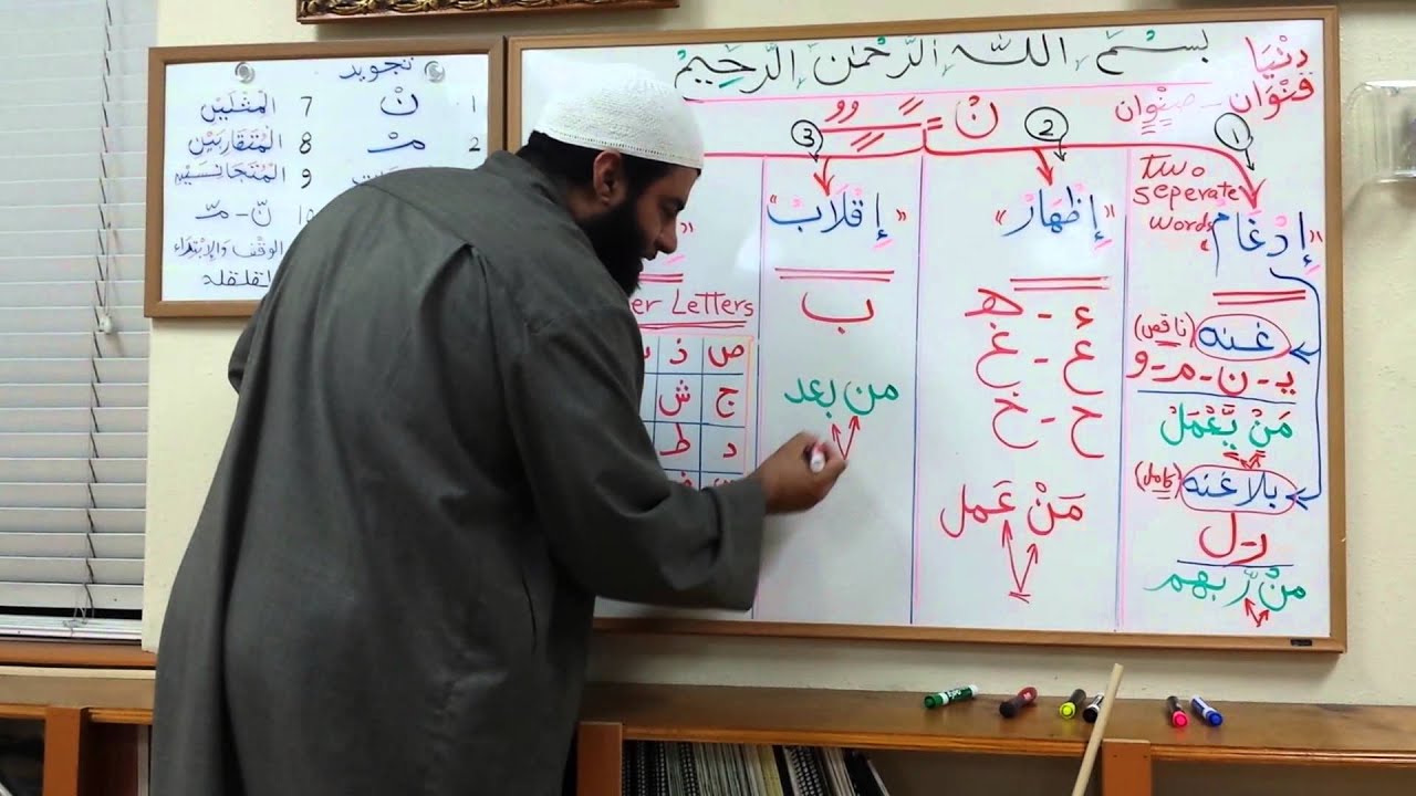Lessons on Tajweed - Session 3 - Rules of Noon Sakin and Tanween - by Shaykh Hosaam