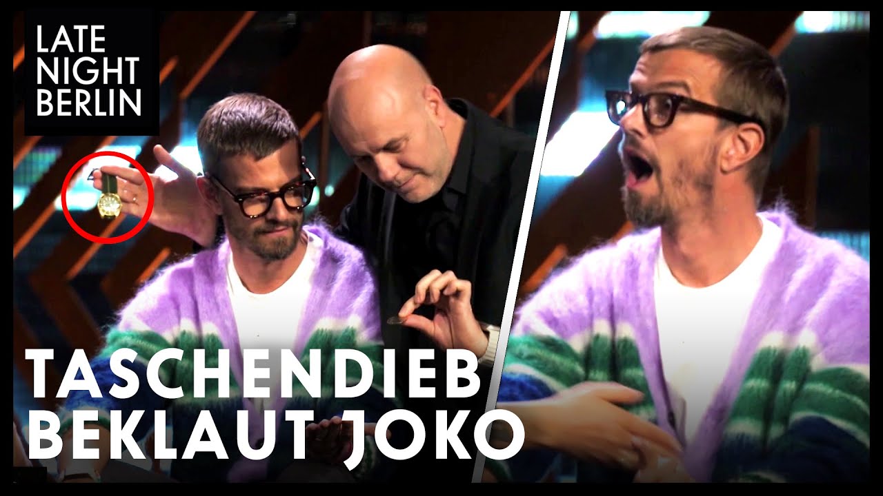 Taschendieb beklaut Joko VOR und WÄHREND der Sendung | Late Night Berlin