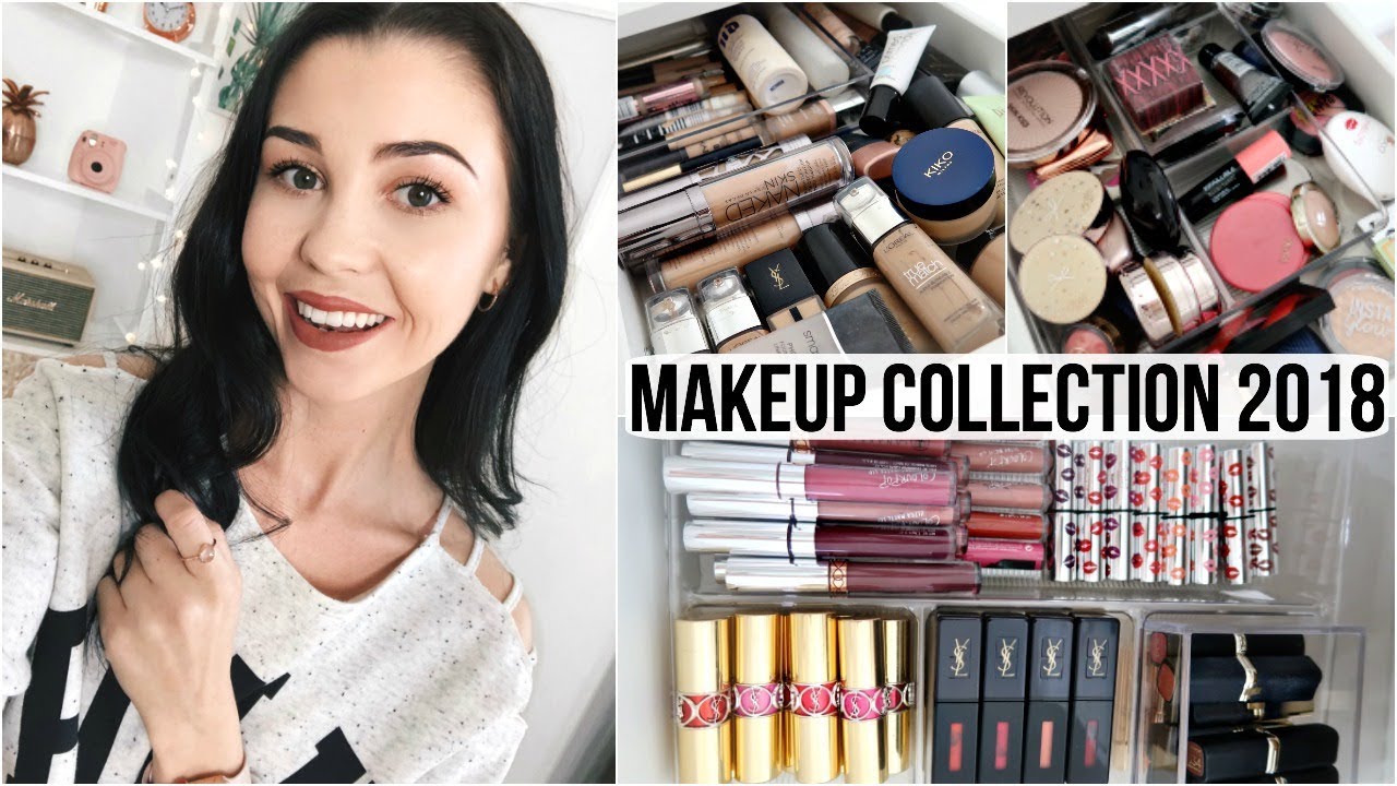 MAKEUP COLLECTION & STORAGE 2018!
