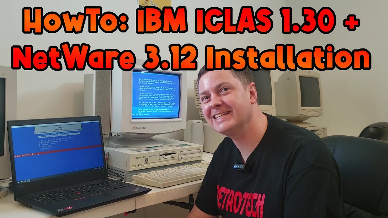 RetroTutorial: IBM Classroom LAN Administration System 1.30 + Novell NetWare  3.12 Installation