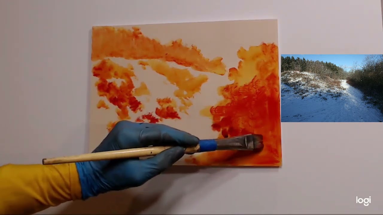 Create an Acrylic Underpainting for a Pastel Landscape