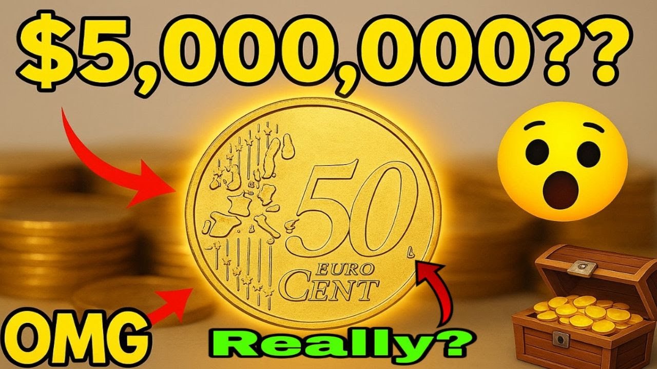Монета в 50 евроцентов стоимостью 5 000 000 долларов?? | Объяснение стоимости редкой монеты