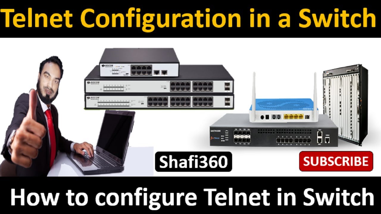 How to Configure Telnet in a Switch || How to Enable Telnet in BDCOM Switch || Telnet Configuration