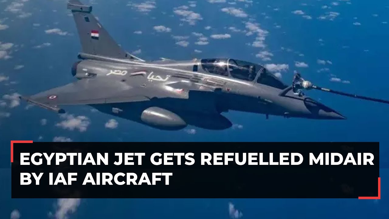 Bright Star-23 Exercise: Egyptian jet gets refuelled midair by Indian Airforce aircraft