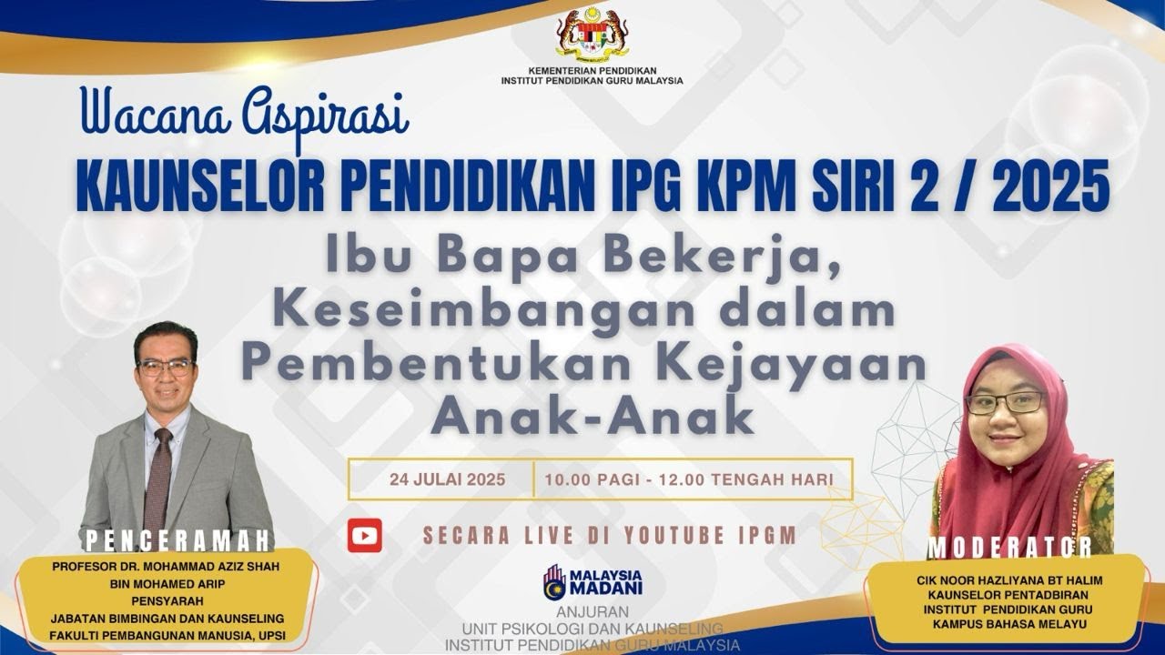 WACANA ASPIRASI KAUNSELOR PENDIDIKAN IPG KPM SIRI 2 / 2025