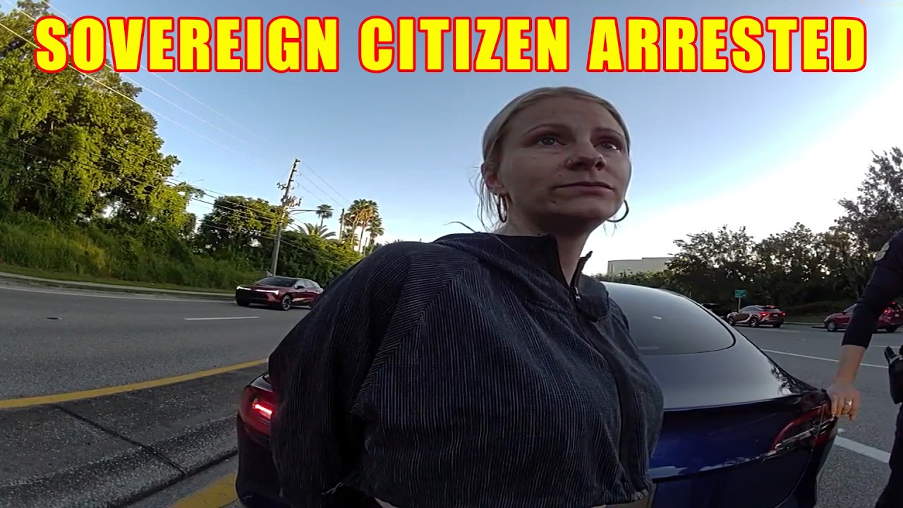 Argumentative Sovereign Citizen Arrested in Front of Her Daughter