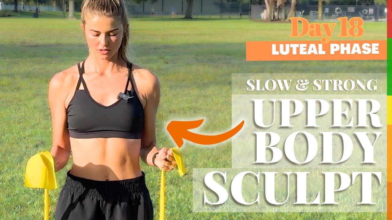 Luteal Phase Upper Body Sculpt Class | Cycle-Synced At-Home Workout | Day 18