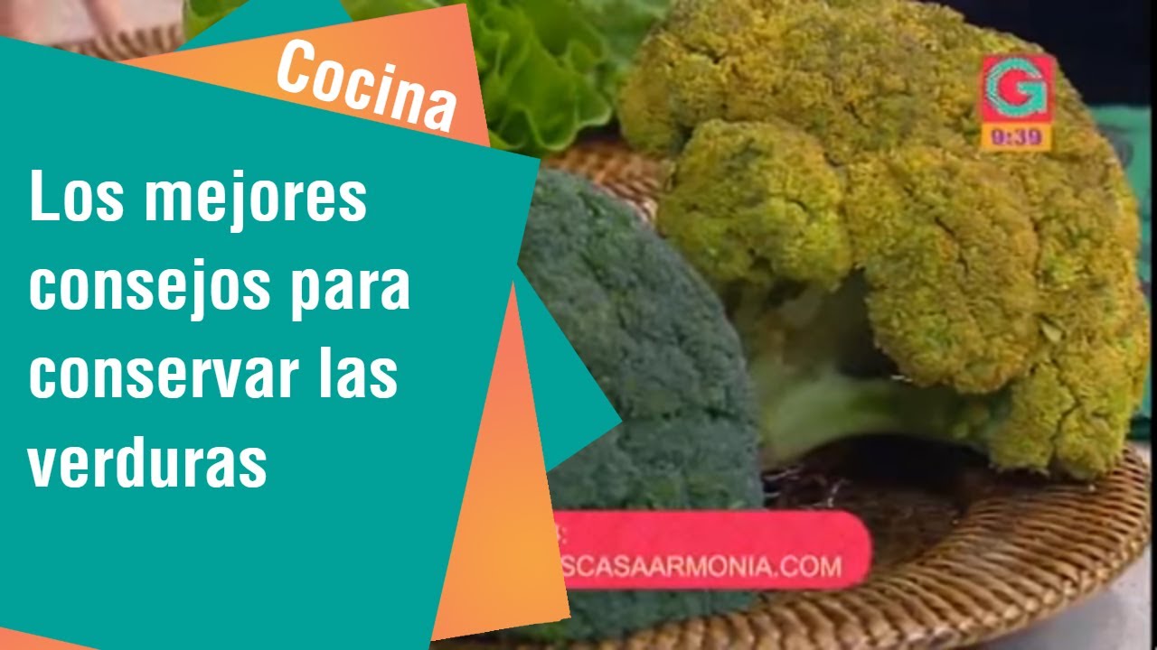 ¡Tenemos los mejores consejos para conservar las verduras! | Cocina