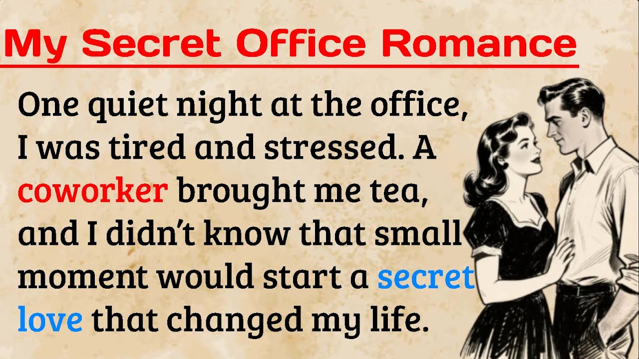 Learn English Through Stories ⭐ My Secret Office Romance 😢 Level 4 Listening & Speaking Practice