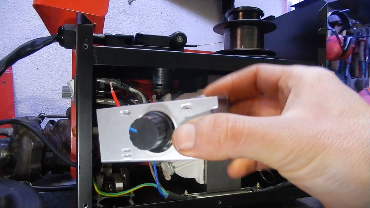 cheap MIG flux core welder  - mod 1: cut and regulation