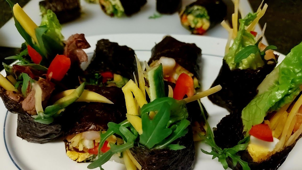 HOME MADE SUSHI VEGETABLE ,BEEF & SHRIM9