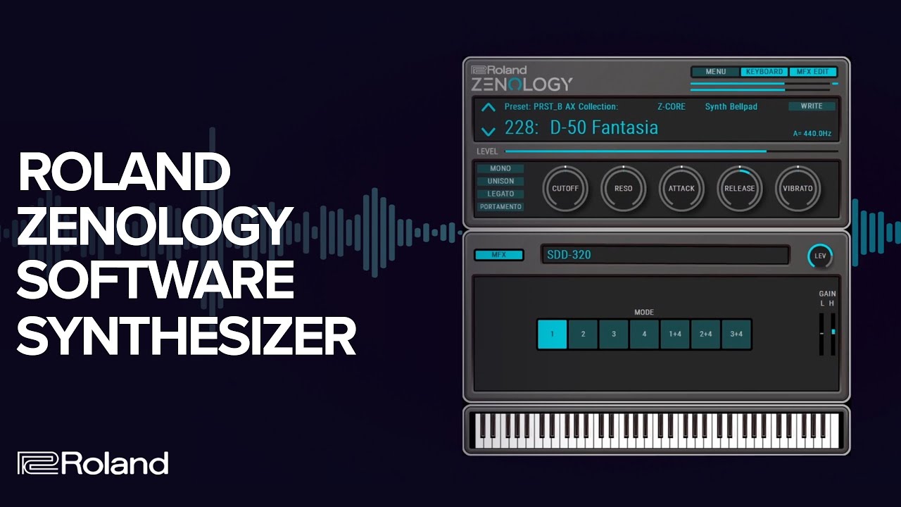 Roland ZENOLOGY Software Synthesizer: the ZEN-Core Synthesis System Virtual Instrument