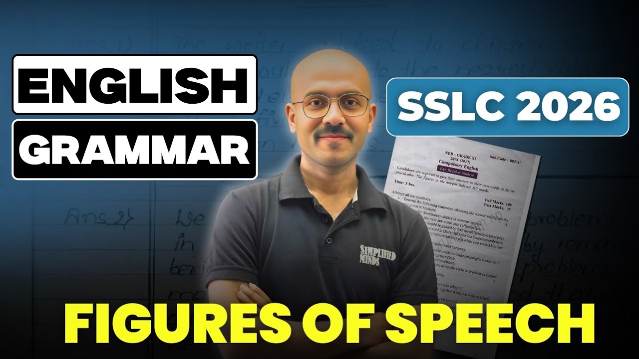 SSLC Class 10 | Figures of Speech English Grammar With Examples | Simile Metaphor Personification