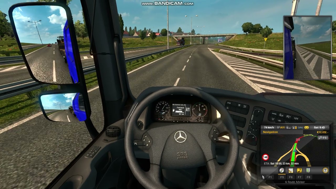 eurotrucks simulator 2 Driving in the opposite road 2 4k